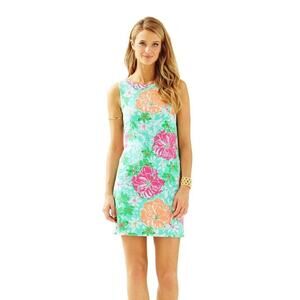 Lilly Pulitzer Womens Eden Poolside Blue Beach Walk Shift Dress XS